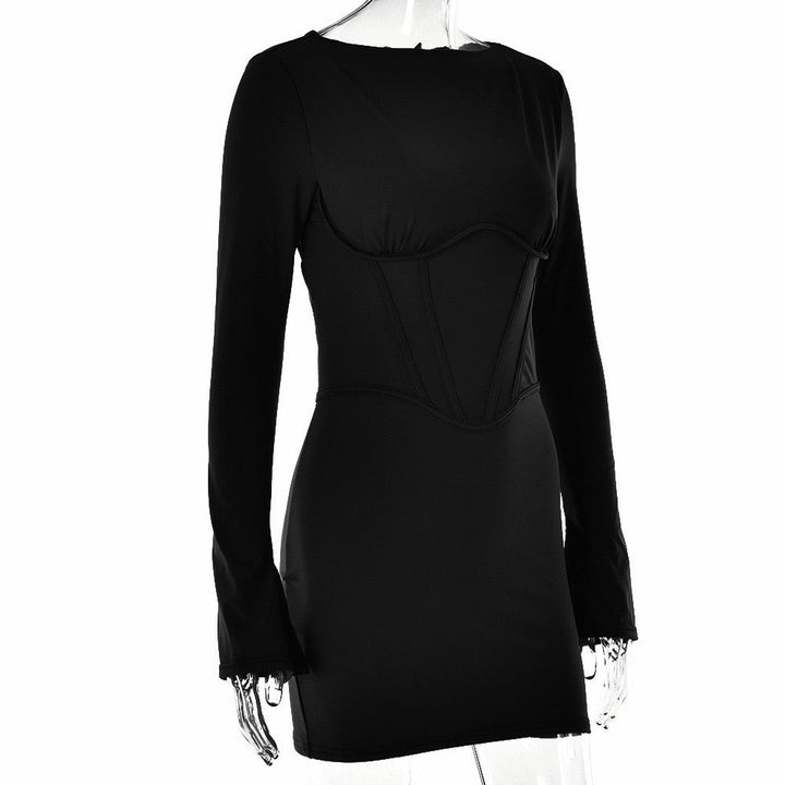 Mini dress with corset design - Ofri