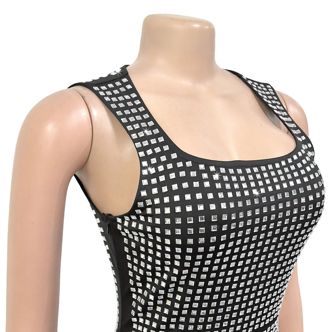 Sparkling rhinestone mini dress - SHON