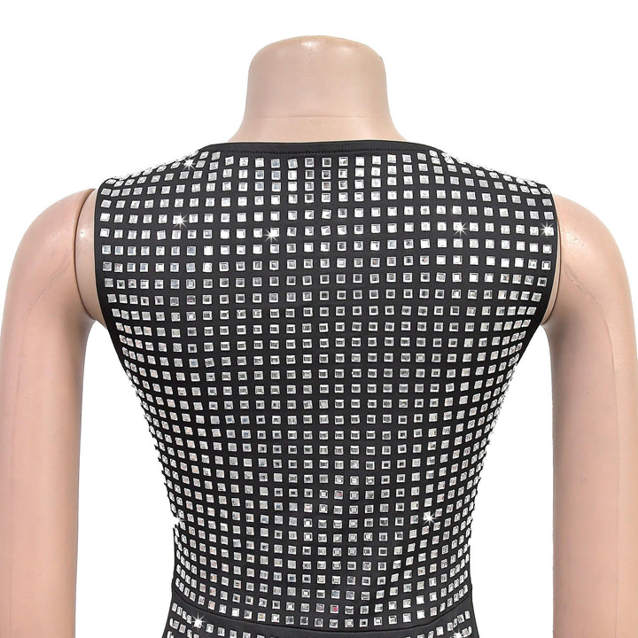 Sparkling rhinestone mini dress - SHON