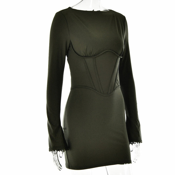 Mini dress with corset design - Ofri