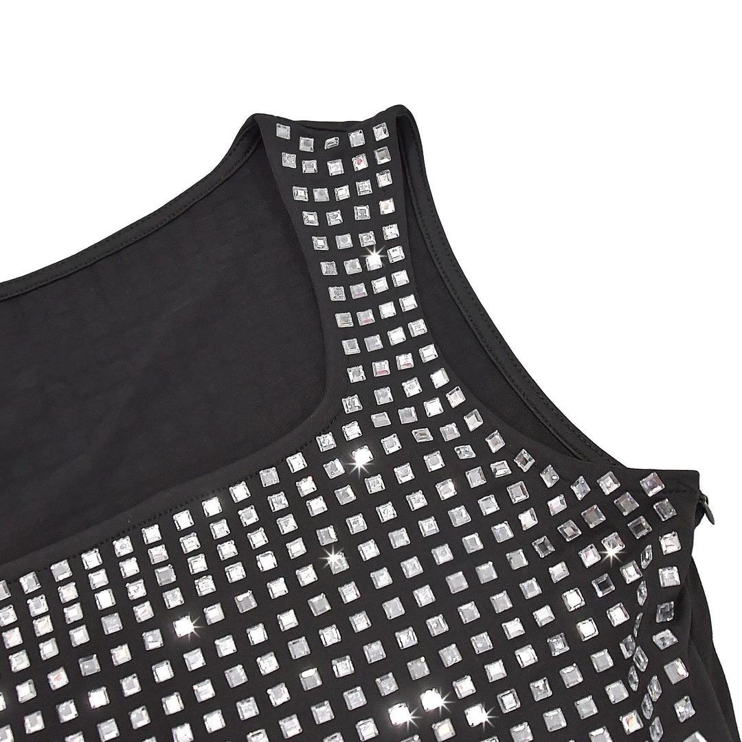 Sparkling rhinestone mini dress - SHON