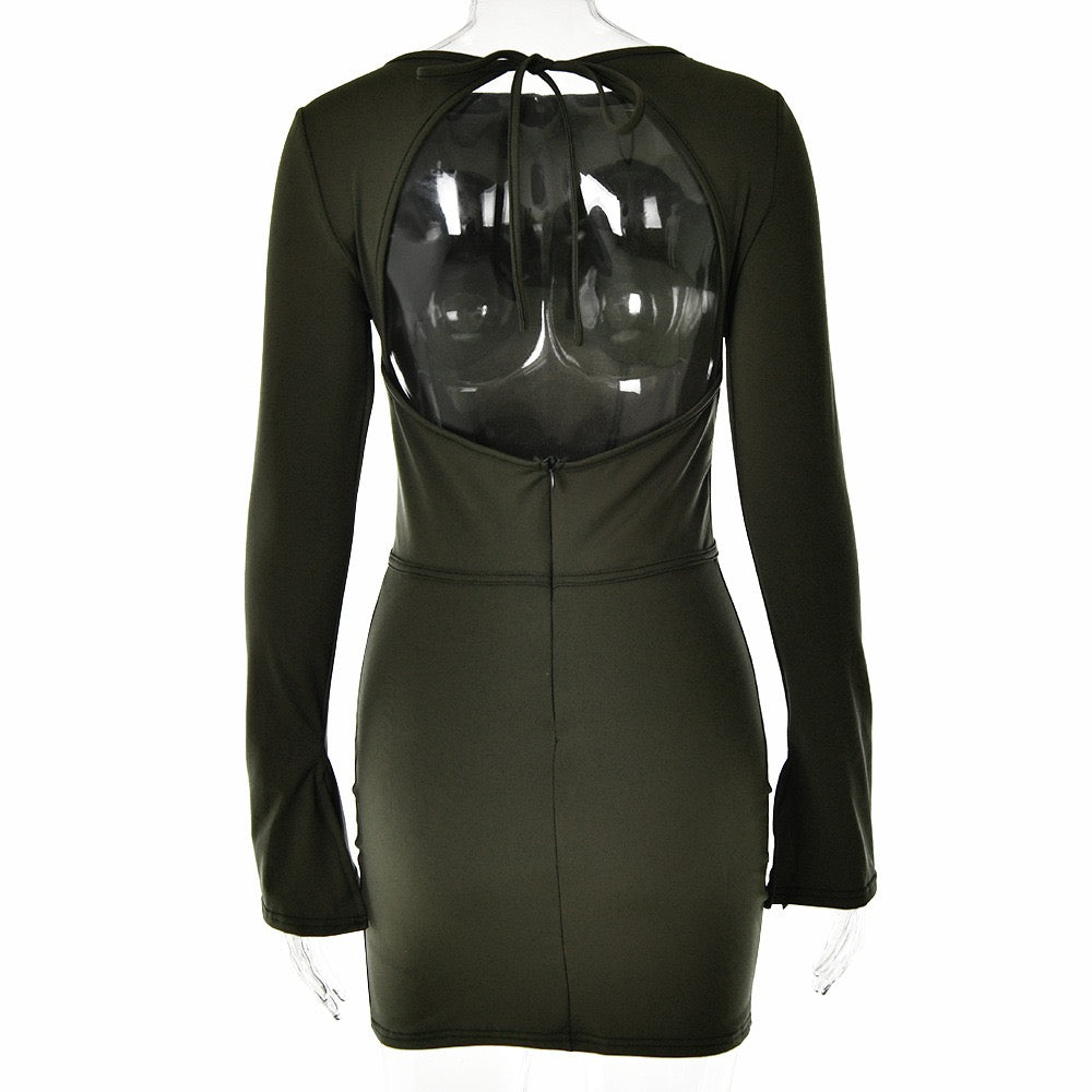 Mini dress with corset design - Ofri