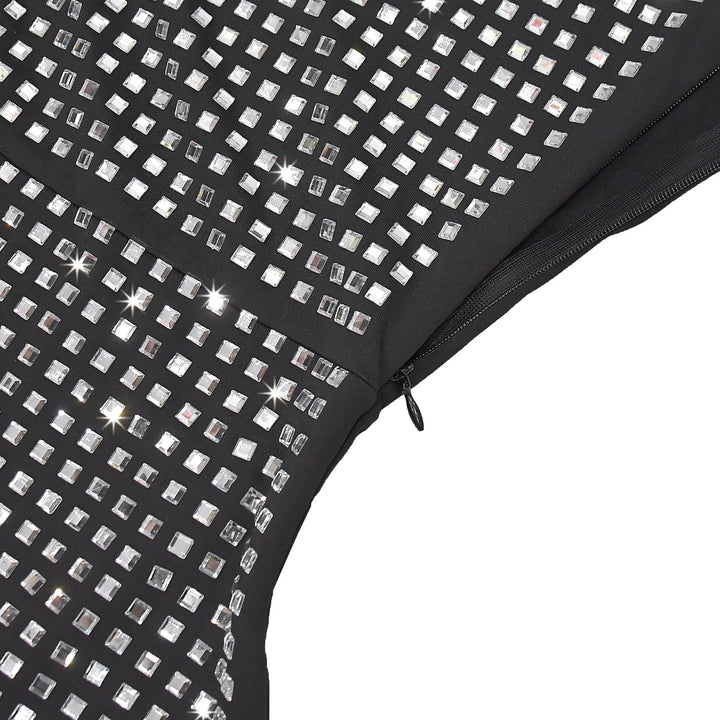 Sparkling rhinestone mini dress - SHON