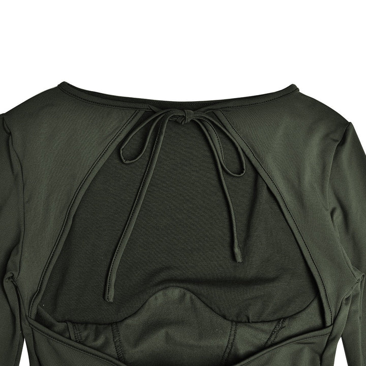 Mini dress with corset design - Ofri