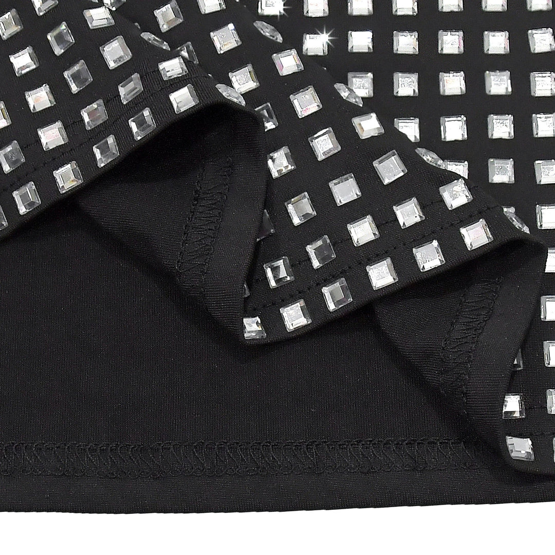 Sparkling rhinestone mini dress - SHON