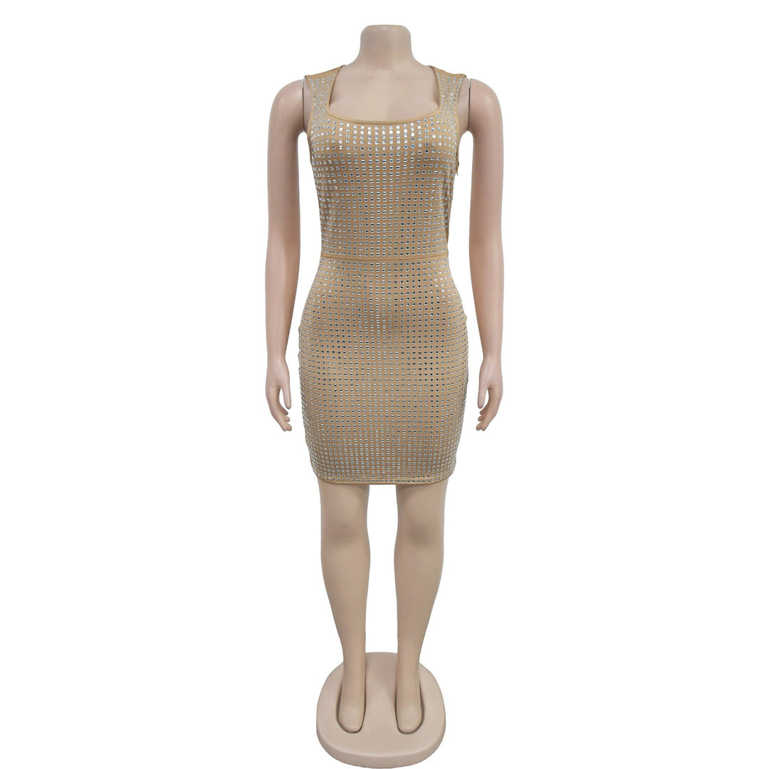 Sparkling rhinestone mini dress - SHON