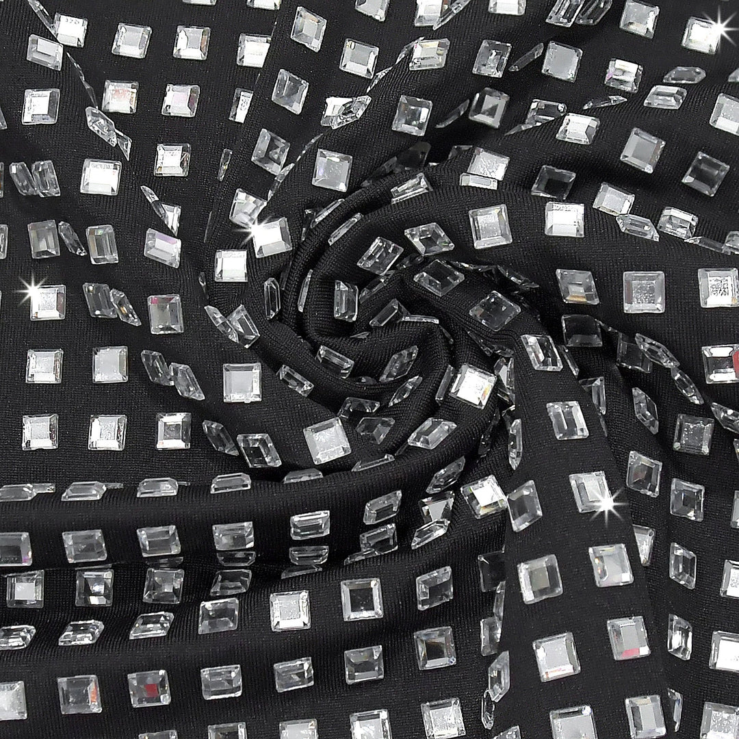 Sparkling rhinestone mini dress - SHON