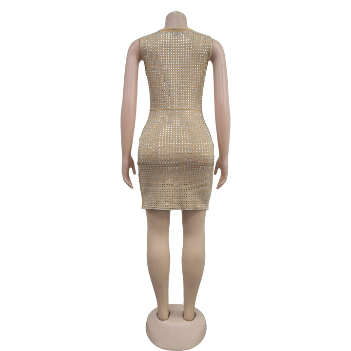 Sparkling rhinestone mini dress - SHON