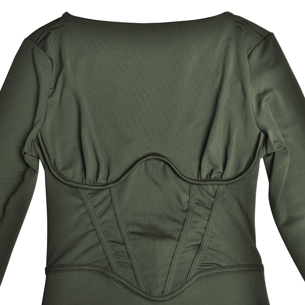 Mini dress with corset design - Ofri