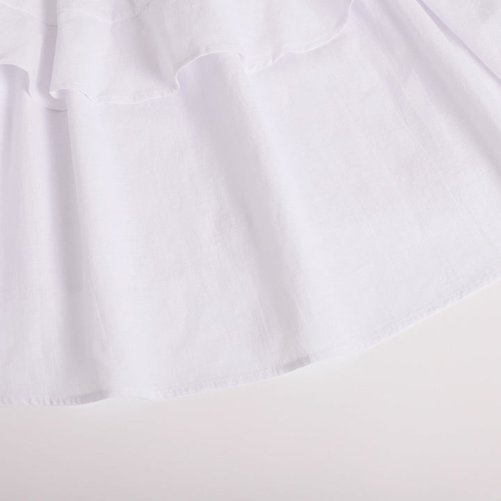 Tiered muslin mini dress with straps - DANIELLA