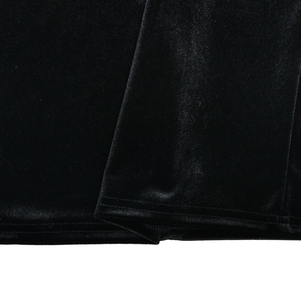 Elegant velvet maxi dress in chiffon design - Michaela