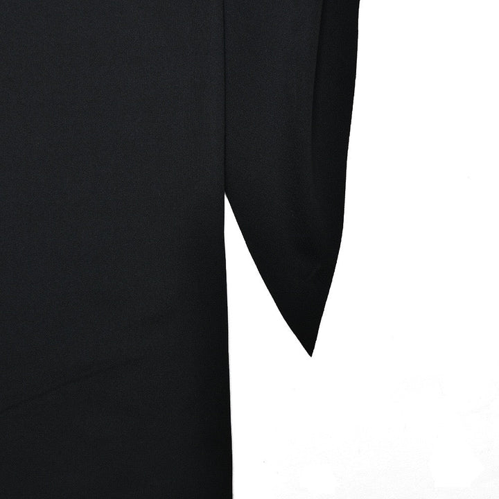 Strapless maxi dress with corset design and pleats decorated with tassels - Fleece