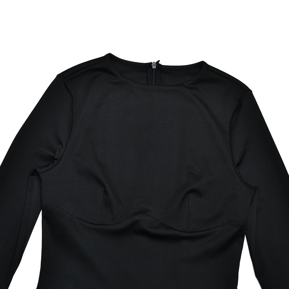 Maxi dress with velvet pleats - Sela