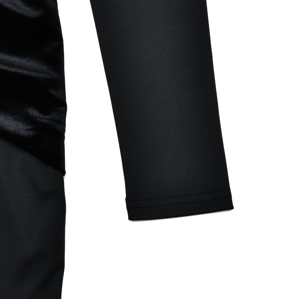 Maxi dress with velvet pleats - Sela