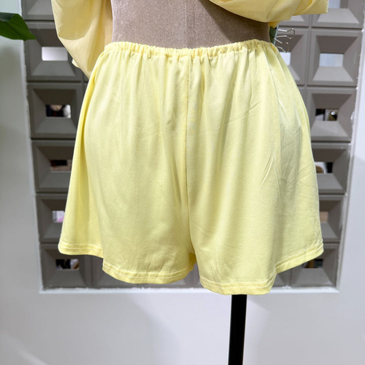 Joella - Pleated chiffon mini dress with exposed shoulders