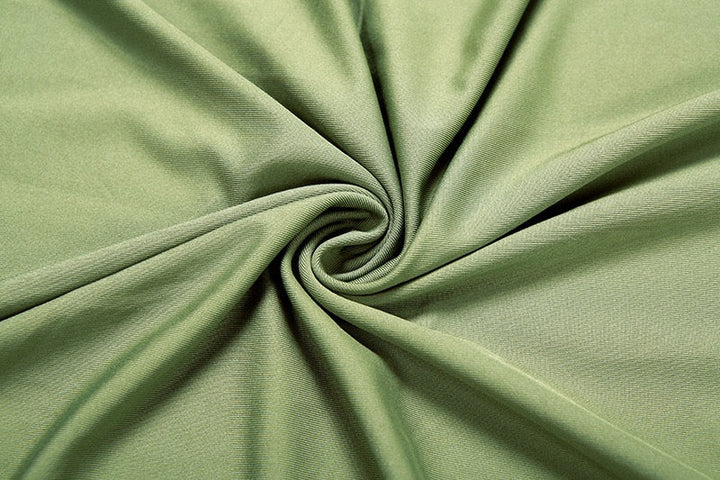 Elegant maxi turtleneck dress with gathered design and open back - DALIA