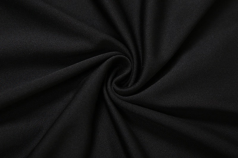 Elegant maxi turtleneck dress with gathered design and open back - DALIA