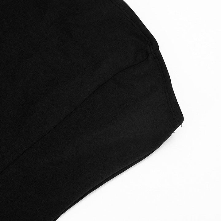 Strapless mini dress with a corset and satin pleat detailing – Sagi