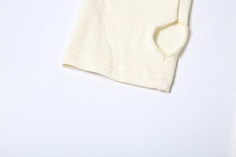 Elegant maxi turtleneck dress with gathered design and open back - DALIA