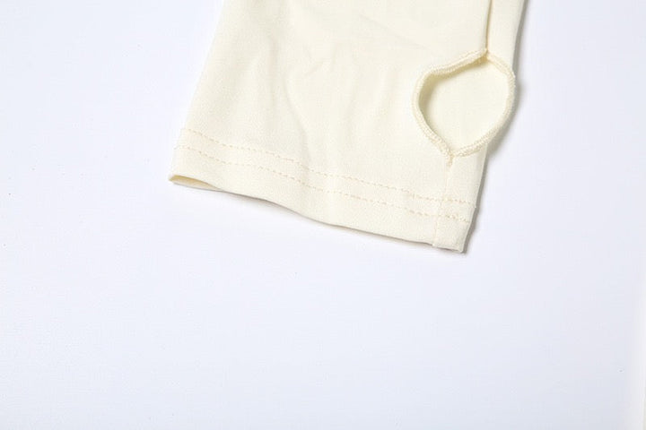 Elegant maxi turtleneck dress with gathered design and open back - DALIA