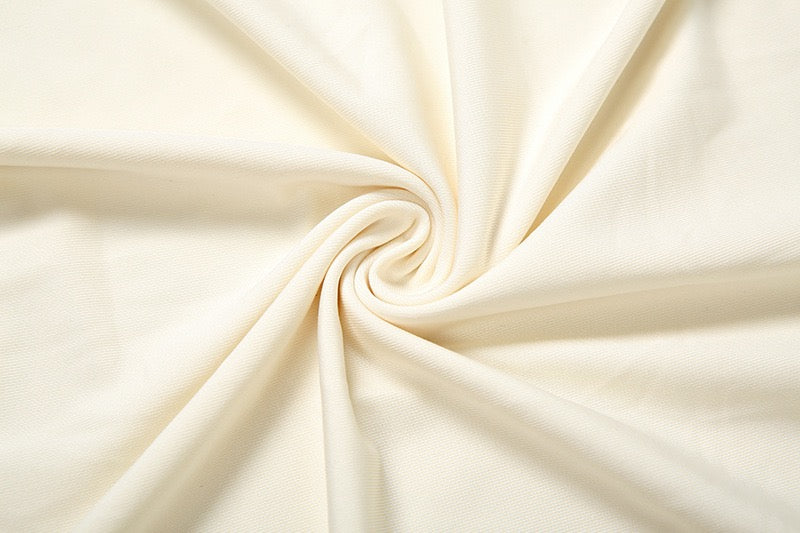 Elegant maxi turtleneck dress with gathered design and open back - DALIA