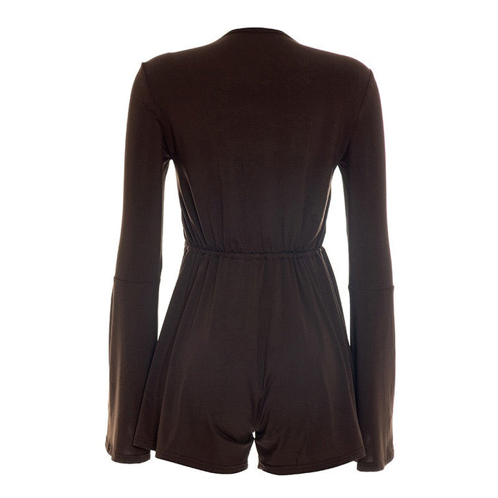 Short jumpsuit with tie detailing – JANE
