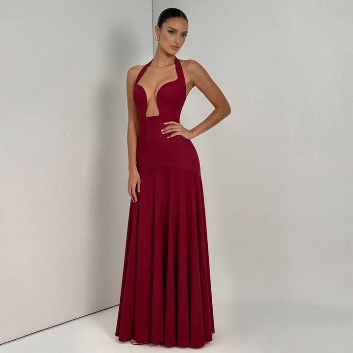 Open-back maxi dress – YAHELIA