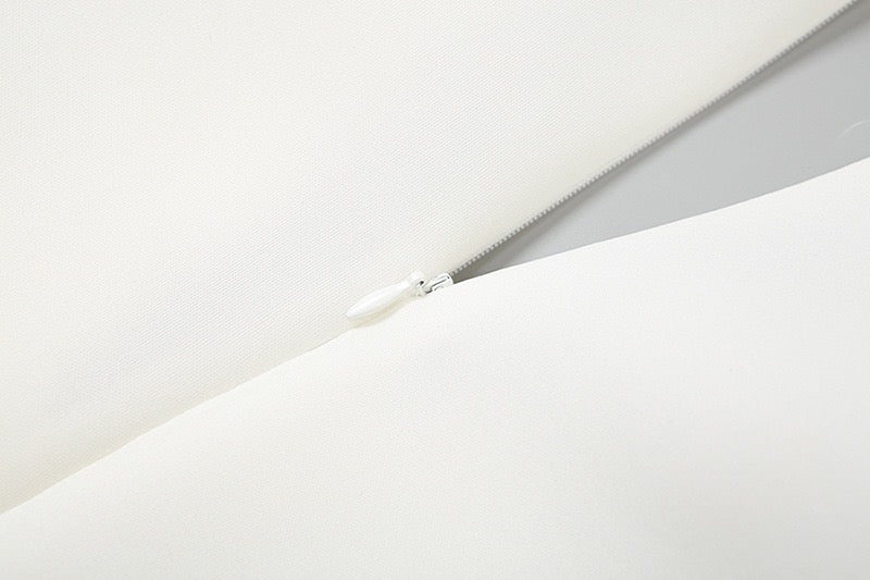 Elegant mini dress with lace trim - RITA