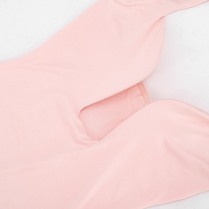 RAYA chiffon maxi dress with an open back
