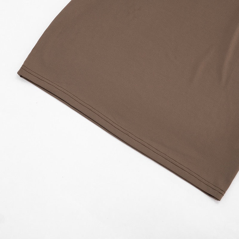 Fitted mini dress with off-the-shoulder sleeves – Melania