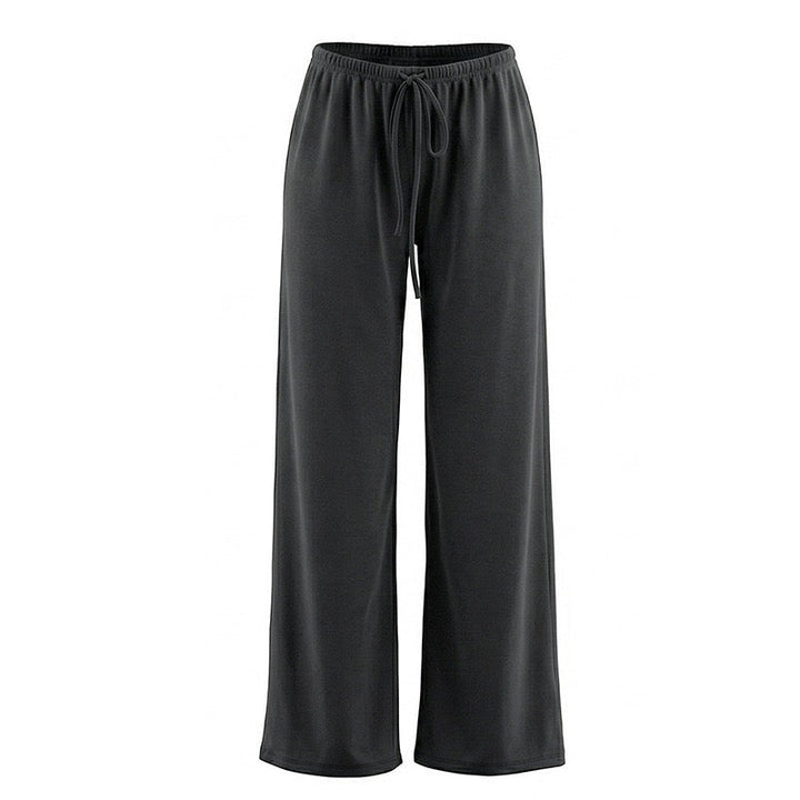 Cozy two-piece set with a strapless top and long pants – Tani