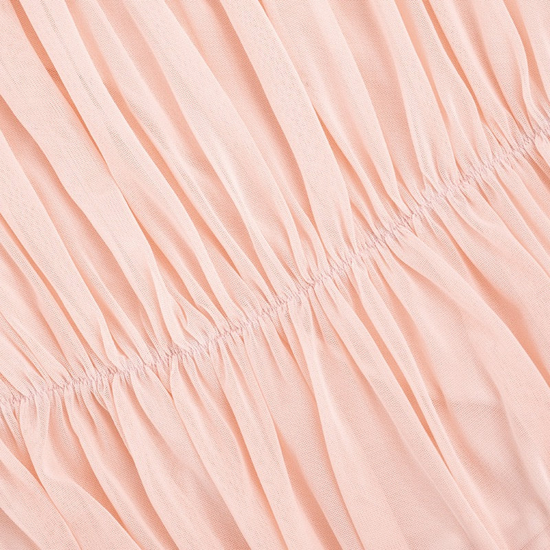Strapless mini dress with pleat detailing – Romily