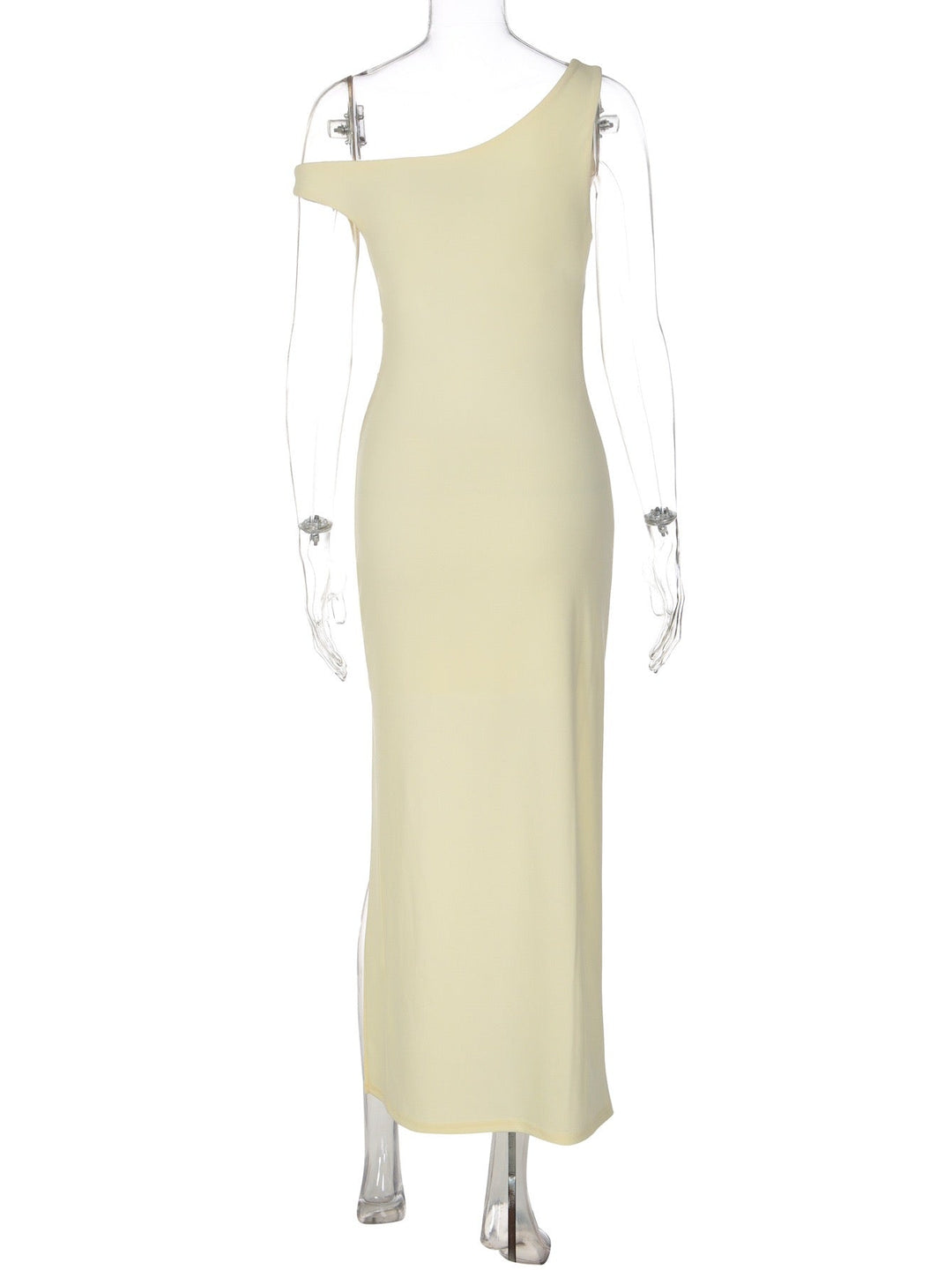 Marilyn - Off-the-shoulder maxi dress with a slit design