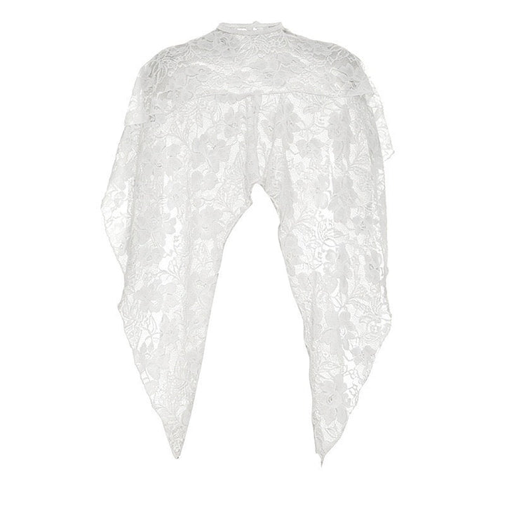 Two-piece set with a strapless top and lace mini skirt with a cover-up – Shaina