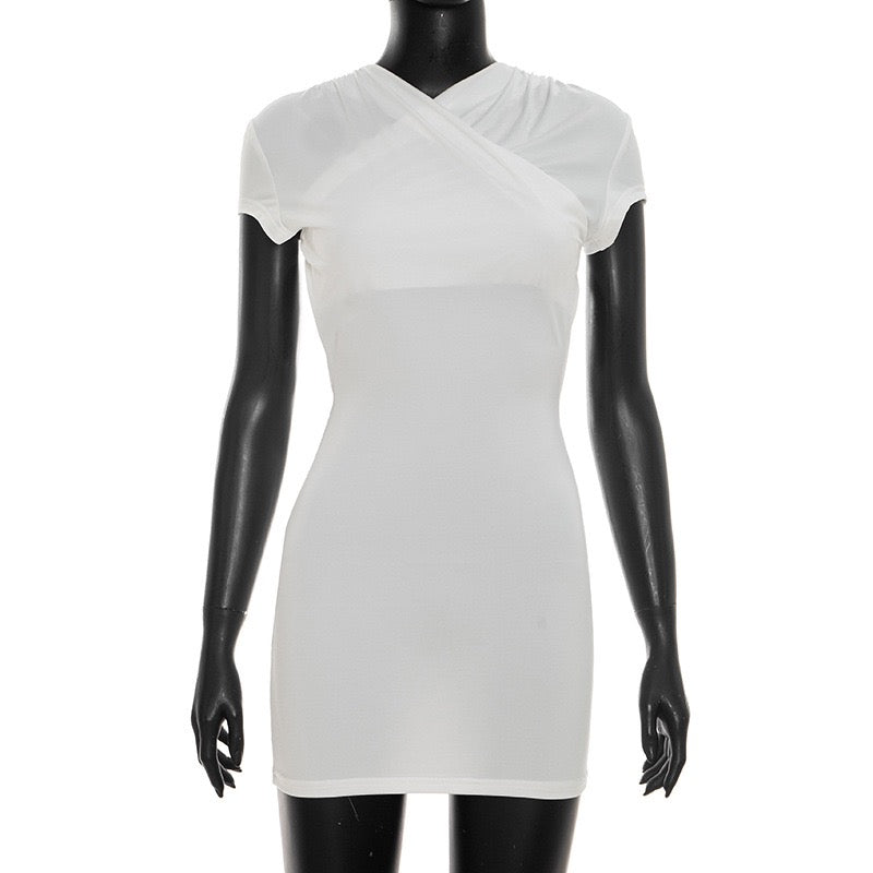 Fitted open-back mini dress – Yaz