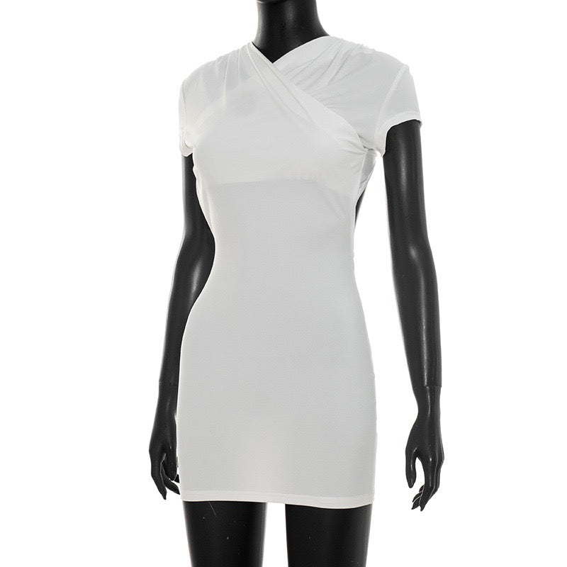 Fitted open-back mini dress – Yaz