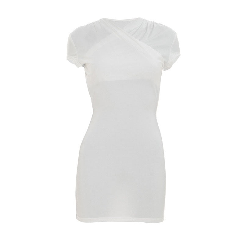 Fitted open-back mini dress – Yaz