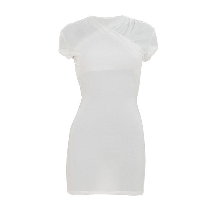 Fitted open-back mini dress – Yaz