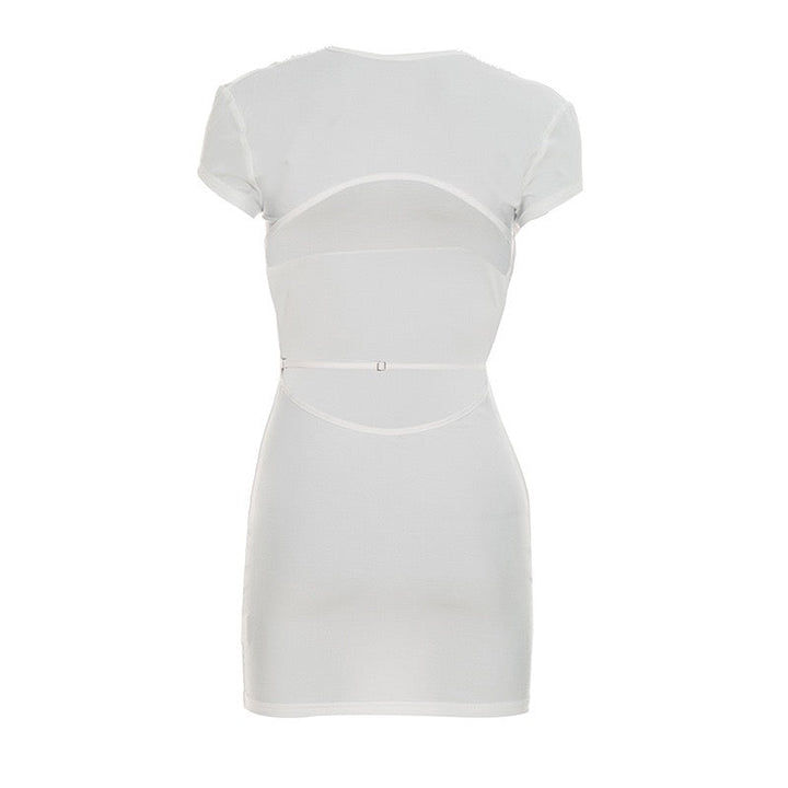 Fitted open-back mini dress – Yaz
