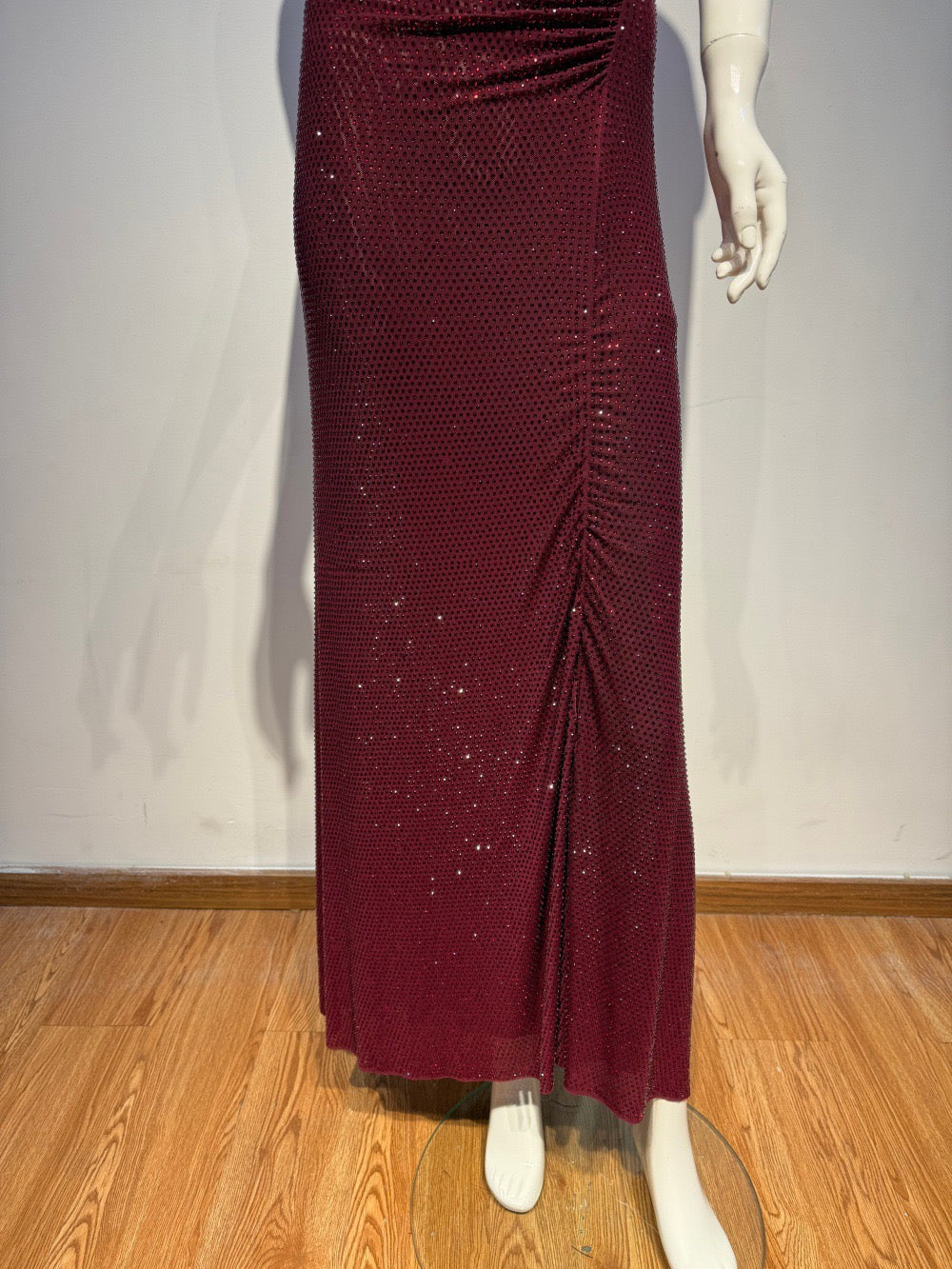Maxi Dress with Shiny Rhinestone Design - Noelle
