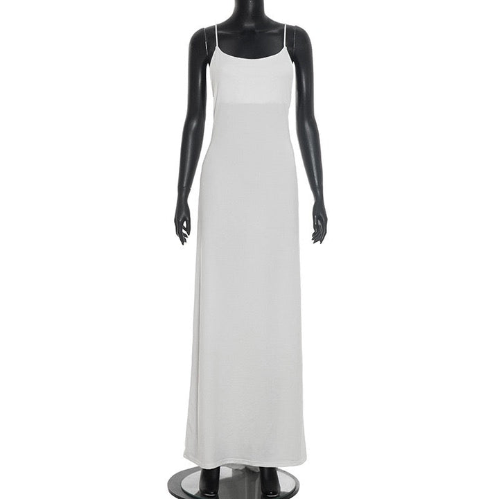 Open-back maxi dress – YALINA