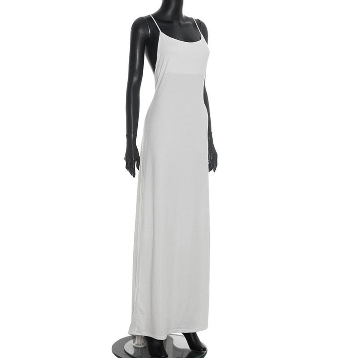 Open-back maxi dress – YALINA