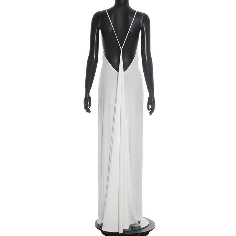 Open-back maxi dress – YALINA