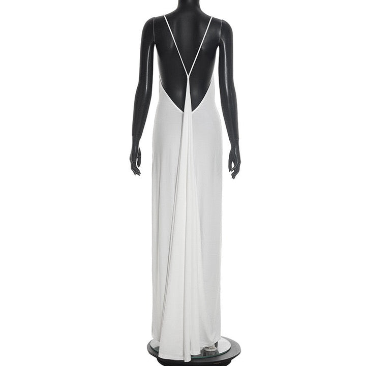 Open-back maxi dress – YALINA