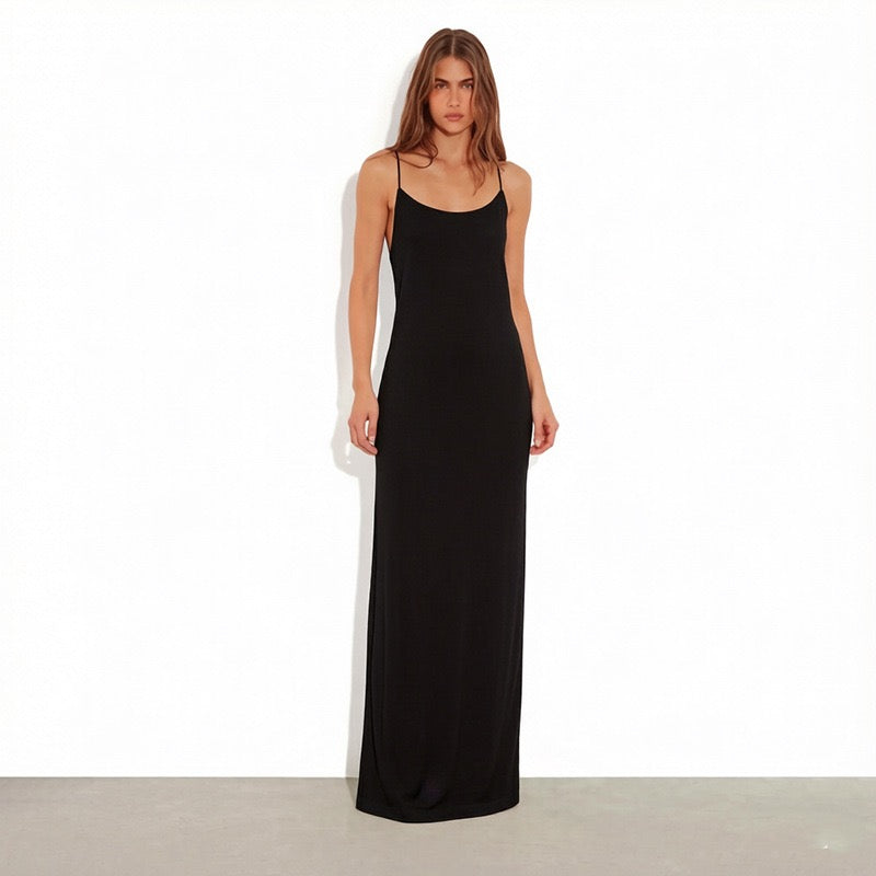 Open-back maxi dress – YALINA