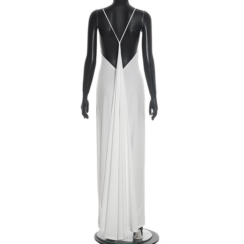 Open-back maxi dress – YALINA