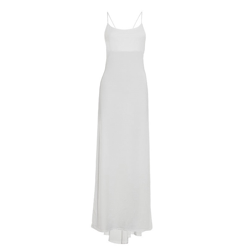 Open-back maxi dress – YALINA