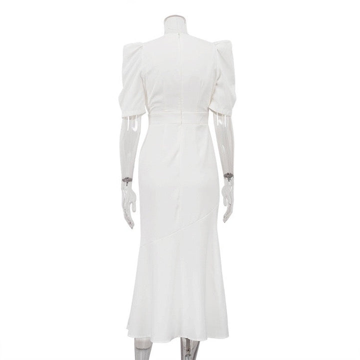 Midi dress with button embellishments – Tallinn