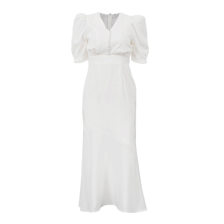 Midi dress with button embellishments – Tallinn