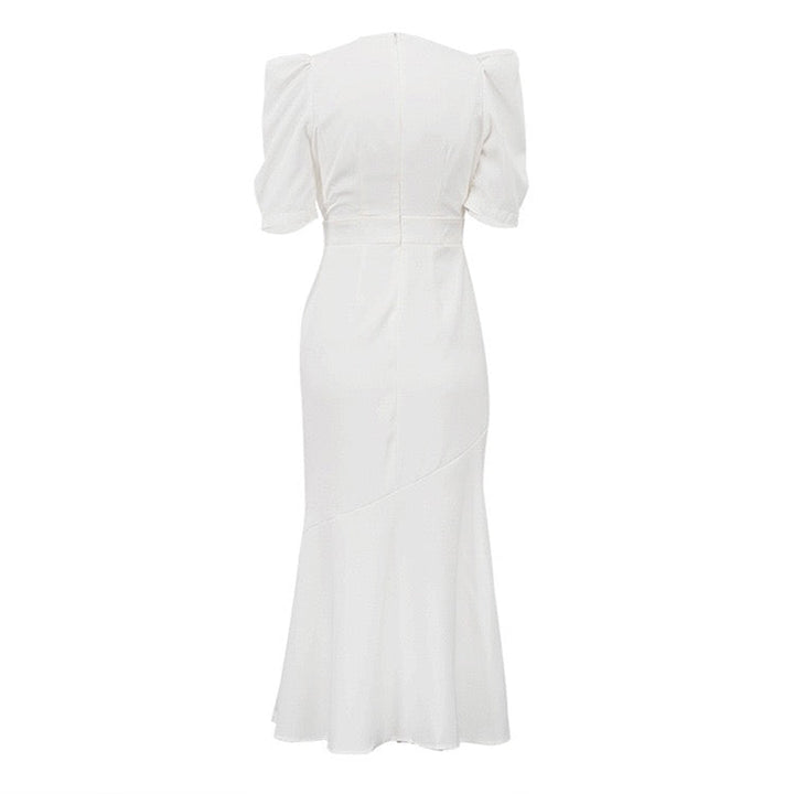 Midi dress with button embellishments – Tallinn